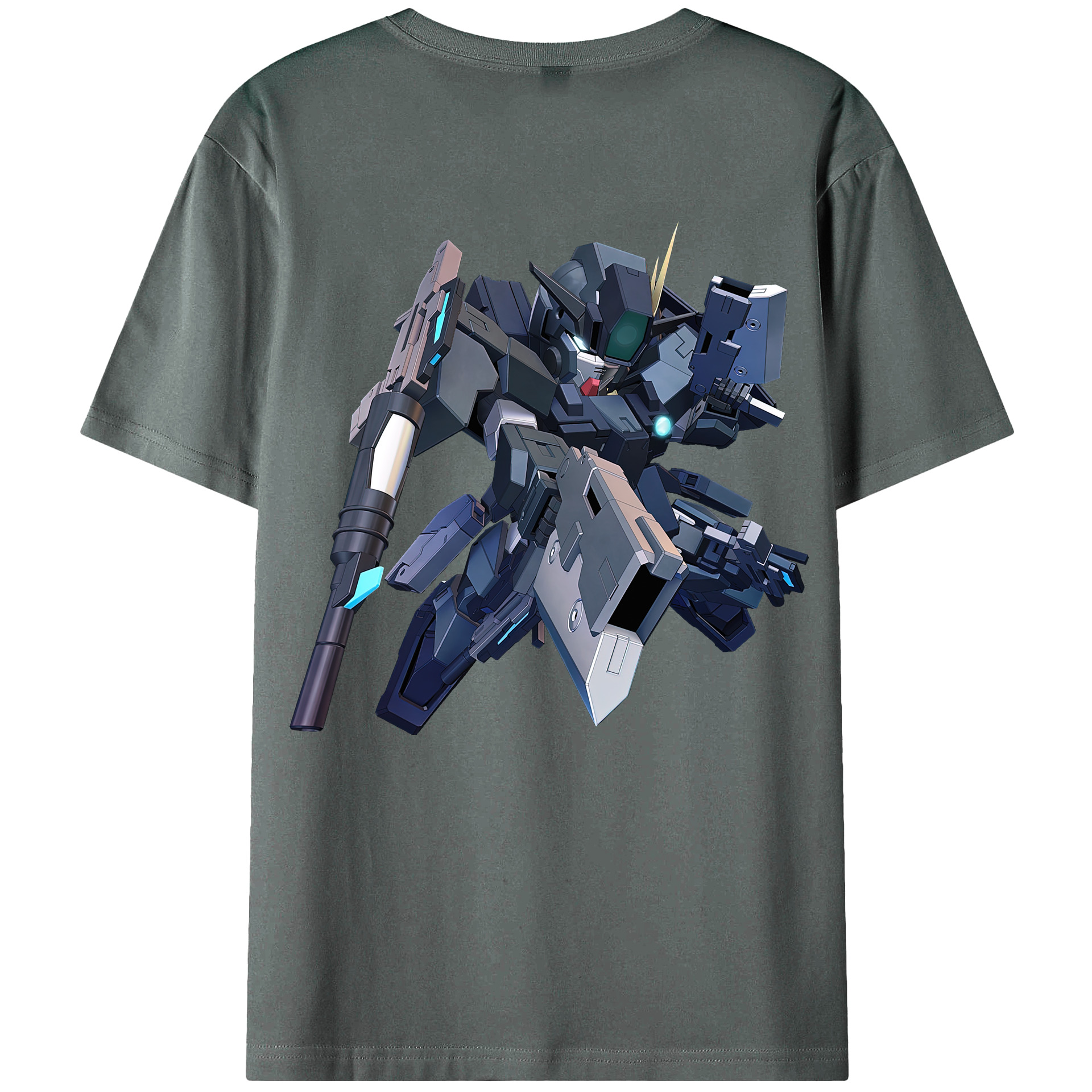 （画像用） 機動戦士ガンダム Mobile Suit Gundam 綿100％ メンズ半袖Tシャツ（バックプリント） 通気性